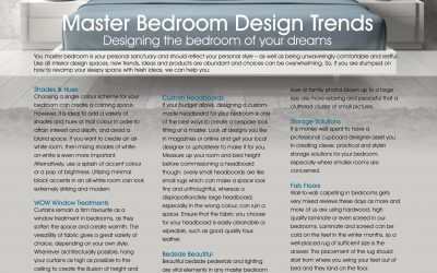 Master Bedroom Design Trends